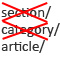 Exclude sections and categories